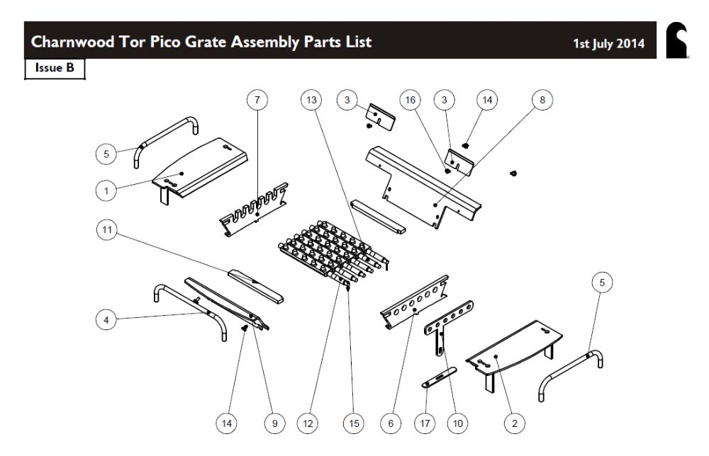 Tor Pico Grate Assembly - appliance_3070