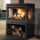 SDG1190 OBSOLETE - Dik Geurts Vidar Triple EA Woodburning Stove, w/ Log Store <!DOCTYPE html>
<html lang=\"en\">
<head>
<meta charset=\"UTF-8\">
<meta name=\"viewport\" content=\"width=device-width, initial-scale=1.0\">
<title>Dik Geurts Vidar Triple EA Woodburning Stove with Log Store</title>
</head>
<body>

<article>
<h1>Dik Geurts Vidar Triple EA Woodburning Stove with Log Store</h1>
<section>
<p>Add warmth and a modern touch to your living space with the Dik Geurts Vidar Triple EA Woodburning Stove, featuring an integrated log store for enhanced convenience and aesthetic appeal. Effortlessly merge function with elegance through this high-quality heating solution.</p>
</section>
<section>
<h2>Product Features</h2>
<ul>
<li>High-efficiency woodburning technology for optimal heat output</li>
<li>Triple-sided glass panels offering a 180-degree view of the flames</li>
<li>Clean-burning system to minimize emissions and maintain air quality</li>
<li>Built-in log store for convenient and stylish wood storage</li>
<li>Robust steel construction with a dark anthracite finish for longevity and visual appeal</li>
<li>User-friendly single air control for easy operation</li>
<li>Energy Efficiency Class: A, ensuring cost-effective and eco-friendly heating</li>
<li>Easy to install and maintain, with a removable ash pan</li>
<li>Large combustion chamber to accommodate standard sized logs</li>
<li>Seamless integration into contemporary or traditional home designs</li>
</ul>
</section>
</article>

</body>
</html> woodburning stove, Dik Geurts, Vidar Triple, log store, EA model