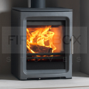 SPV1100 Purevision PV5 Multifuel Stove, Metallic Grey, 5kW <!DOCTYPE html>
<html>
<head>
<title>Purevision PV5 Multifuel Stove Product Description</title>
<meta charset=\"UTF-8\">
<meta name=\"viewport\" content=\"width=device-width, initial-scale=1\">
</head>
<body>

<h1>Purevision PV5 Multifuel Stove, Metallic Grey, 5kW</h1>

<p>The Purevision PV5 Multifuel Stove offers both high performance and an aesthetically pleasing design for modern living spaces. It is a versatile solution for heating your home efficiently and effectively. Its metallic grey finish adds a touch of elegance to any interior.</p>

<h2>Product Features</h2>
<ul>
<li><strong>Power Output:</strong> A generous 5kW heat output suitable for medium-sized rooms.</li>
<li><strong>Multifuel Capability:</strong> Designed to burn both wood and smokeless fuels, providing flexibility in fuel choice.</li>
<li><strong>High Efficiency:</strong> Up to 82.2% efficient, ensuring more heat is delivered into the room and less is lost through the chimney.</li>
<li><strong>Clean Burning Technology:</strong> Incorporates the latest clean burn technology for lower emissions and DEFRA approval for use in smoke control areas.</li>
<li><strong>Construction:</strong> Built with high-quality steel and cast iron for durability and optimal heat retention.</li>
<li><strong>Airwash System:</strong> Equipped with a preheated airwash system to keep the glass clean and clear, providing an unobstructed view of the flames.</li>
<li><strong>Easy Control:</strong> Simple and intuitive controls for flame and heat adjustment.</li>
<li><strong>Compact Design:</strong> Sleek and compact design makes it suitable for a variety of spaces without compromising on heating power.</li>
<li><strong>Colour Option:</strong> Comes in a stylish metallic grey finish that complements any decor.</li>
<li><strong>Warranty:</strong> Backed by a manufacturer\'s warranty for peace of mind.</li>
</ul>

</body>
</html> Multifuel Stove PV5, Purevision Stove, 5kW Wood Burner, Metallic Grey Stove, PV5 High Efficiency