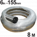 9306008 155mm Multi-Fuel (316) Flexi Liner, 8m Pack <!DOCTYPE html>
<html lang=\"en\">
<head>
<meta charset=\"UTF-8\">
<meta name=\"viewport\" content=\"width=device-width, initial-scale=1.0\">
<title>155mm Multi-Fuel (316) Flexi Liner Product Description</title>
</head>
<body>
<section id=\"product-description\">
<h1>155mm Multi-Fuel (316) Flexi Liner - 8m Pack</h1>
<p>The 155mm Multi-Fuel Flexi Liner is meticulously engineered to provide a high-quality, durable solution for your chimney lining needs. Suitable for use with multi-fuel systems, this flexi liner is made from robust 316-grade stainless steel, ensuring long-lasting performance and resistance to the high temperatures and corrosive by-products of combustion.</p>

<ul>
<li><strong>Diameter:</strong> 155mm - perfect sizing for substantial chimney flues</li>
<li><strong>Length:</strong> 8 meters - ample length for a range of installation scenarios</li>
<li><strong>Material:</strong> High-quality 316-grade stainless steel - offering excellent heat and corrosion resistance</li>
<li><strong>Flexibility:</strong> Highly flexible design - makes installation easier in tight or irregularly-shaped chimneys</li>
<li><strong>Multi-Fuel Compatibility:</strong> Suitable for use with wood, coal, oil, and gas - versatile and convenient for different fuel types</li>
<li><strong>Durability:</strong> Built to last, providing a secure lining solution for many years</li>
<li><strong>Installation:</strong> Designed for easy installation - comes with clear instructions for DIY or professional fitting</li>
<li><strong>Certifications:</strong> Meets the relevant industry standards for safety and performance</li>
</ul>
</section>
</body>
</html> 155mm Flexi Liner, Multi-Fuel Liner, Chimney Flexi Pipe, 316 Grade Liner, 8m Flue Liner Pack