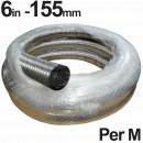 9306203 155mm Multi-Fuel (316) Flexi Liner, Class 1 (Per Metre) <!DOCTYPE html>
<html lang=\"en\">
<head>
<meta charset=\"UTF-8\">
<meta name=\"viewport\" content=\"width=device-width, initial-scale=1.0\">
<title>155mm Multi-Fuel (316) Flexi Liner, Class 1 (Per Metre)</title>
</head>
<body>
<section>
<h1>155mm Multi-Fuel (316) Flexi Liner, Class 1 (Per Metre)</h1>
<ul>
<li>Diameter: 155mm</li>
<li>Material: High grade 316 stainless steel</li>
<li>Suitable for multi-fuel applications including wood, coal, oil, and gas</li>
<li>Class 1 rated, ideal for both domestic and commercial use</li>
<li>Highly flexible for easy installation</li>
<li>Corrosion-resistant, offering long-term durability</li>
<li>Sold per metre, providing the flexibility to order the exact length needed</li>
<li>Compatible with a range of flue systems and terminals</li>
<li>Meets relevant British and European safety standards</li>
</ul>
</section>
</body>
</html> 155mm flexi liner, multi-fuel liner, 316 stainless steel, chimney flue liner, flexible ducting per metre