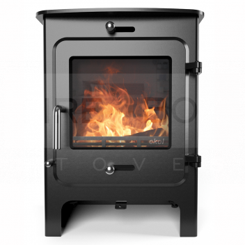 SEK1100 Ekol Clarity 5 Wood Burning Stove, Metallic Black <!DOCTYPE html>
<html>
<head>
<title>Ekol Clarity 5 Wood Burning Stove, Metallic Black</title>
</head>
<body>

<h1>Ekol Clarity 5 Wood Burning Stove, Metallic Black</h1>

<!-- Product Description -->
<p>The Ekol Clarity 5 wood burning stove offers a perfect blend of modern aesthetics and traditional heating efficiency. Designed for homeowners who appreciate the ambience and warmth of real wood fires, this stove is engineered to be both environmentally friendly and stylish. Its metallic black finish ensures a classic look that complements any decor.</p>

<!-- Product Features -->
<ul>
<li>High Efficiency: With an efficiency rating of over 80%, the Ekol Clarity 5 ensures maximum heat output from your logs.</li>
<li>Clean Burn Technology: Equipped with advanced clean burn technology to minimize emissions and particulate matter for a greener burn.</li>
<li>5kW Heat Output: Ideal for medium-sized rooms, delivering 5 kW of heat to comfortably warm your living space.</li>
<li>Defra Exempt: Fully approved to burn wood in smoke controlled areas, making it versatile for use in various locations.</li>
<li>Multi-Fuel Capable: Designed to burn both wood and approved solid fuels, providing flexibility in fuel choice.</li>
<li>Airwash System: The built-in airwash system keeps the glass door clear, offering an uninterrupted view of the flames.</li>
<li>Metallic Black Finish: A sleek and timeless metallic black finish that fits seamlessly into any home interior design.</li>
<li>Easy Installation: Top or rear flue exit options and a compact design facilitate easy installation in a variety of settings.</li>
<li>Robust Cast Iron Construction: Durable cast iron construction ensures longevity and consistent performance.</li>
<li>5 Year Warranty: Comes with a 5-year manufacturer warranty for peace of mind.</li>
</ul>

</body>
</html> Ekol Clarity 5, Wood Burning Stove, Metallic Black, High Efficiency, Multi-Fuel Stove