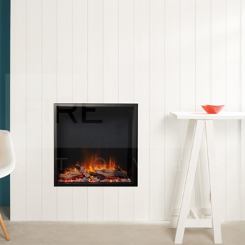 SGZ5100 Gazco eReflex 55R Inset Electric Fire <!DOCTYPE html>
<html>
<head>
<title>Gazco eReflex 55R Inset Electric Fire</title>
</head>
<body>

<h1>Gazco eReflex 55R Inset Electric Fire</h1>

<p>The Gazco eReflex 55R Inset Electric Fire is a sophisticated heating solution that brings both warmth and a modern aesthetic to any living space. Designed to be inset into a wall, this electric fireplace is an elegant and efficient choice for homeowners looking for an eye-catching feature in their room.</p>

<ul>
<li>Thermostatic Control: Maintain and set your preferred room temperature with ease.</li>
<li>Immersive LED Technology: Experience realistic flames and glowing ember effects.</li>
<li>Multiple Flame Effects: Choose from a range of colors and themes to match your mood or decor.</li>
<li>Customizable Fuel Bed: Select from logs, crystals, or pebbles to create your ideal hearth aesthetic.</li>
<li>Remote Control Included: Adjust settings from the comfort of your sofa.</li>
<li>Timer Function: Set the fire to turn on and off at a time that suits you.</li>
<li>Energy Efficient: LED technology provides a warming ambiance without high energy costs.</li>
<li>Easy Installation: Designed for straightforward installation into a variety of spaces.</li>
<li>Frameless Design: The edge-to-edge glass offers a clean and sleek appearance that enhances modern interiors.</li>
<li>Silent Operation: Enjoy the ambiance without disruptive noise.</li>
<li>Optional Mood Lighting System: Enhance the atmosphere with additional lighting features (sold separately).</li>
</ul>

</body>
</html> Gazco eReflex 55R, Inset Electric Fire, Electric Fireplace, Contemporary Electric Fire, Modern Inset Fireplace