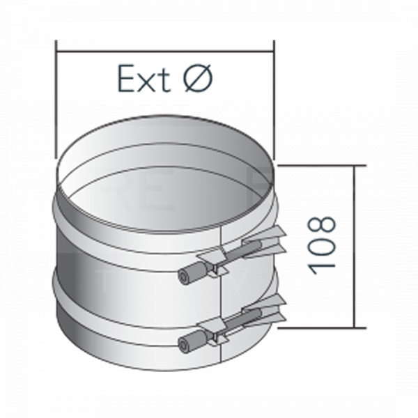 125mm Structural Locking Band, Eco ICID Twin Wall Insulated - 7505232