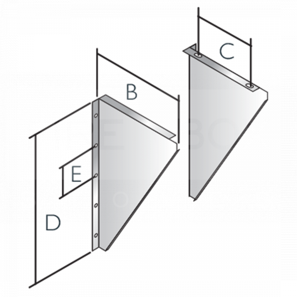 Side Plates, To Suit 150mm Wall Support Top Plate - 7506535