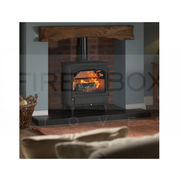 Purevision Heritage HPV WIDE Multifuel Stove, Square Door, 5kW - SPV1135