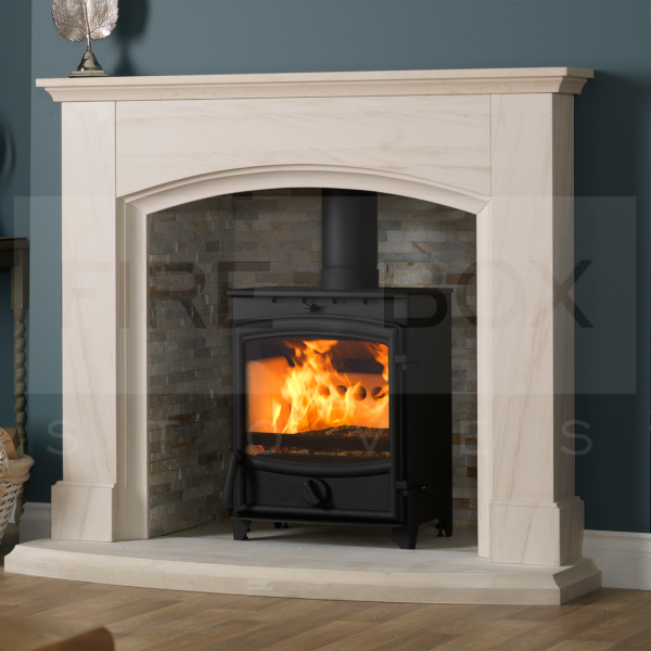 Fireline FX5W 5KW Extra Wide Multifuel Stove with Curved Door - SFL1220