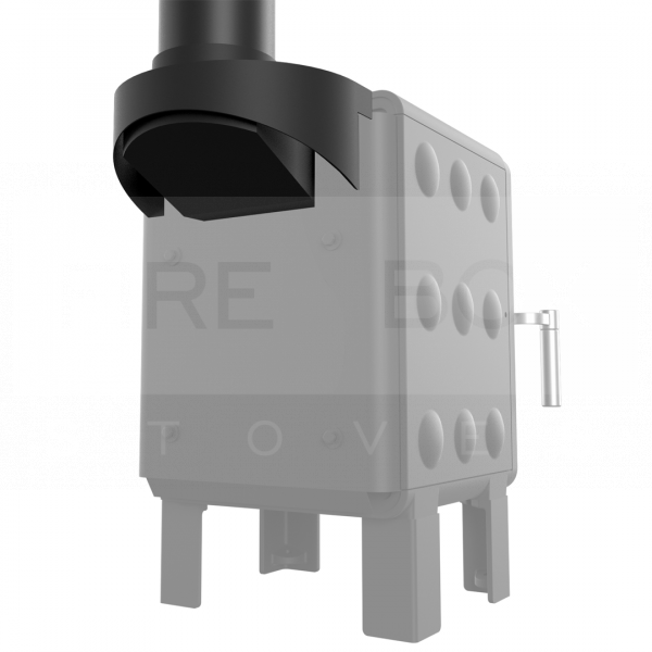 Rear Vertical Flue Adaptor for Ekol ApplePie Multifuel Stoves - SEK2070